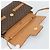 Céline Borsa a Spalla CELINE Macadam Canvas PVC Pelle Marrone Oro Auth 189934 D'oro - vista 10