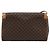 Céline Borsa a Spalla CELINE Macadam Canvas PVC Pelle Marrone Oro Auth 189934 D'oro - vista 2