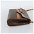Céline Borsa a Spalla CELINE Macadam Canvas PVC Pelle Marrone Oro Auth 189934 D'oro - vista 4