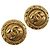 Orecchini CHANEL COCO Mark in metallo color oro CC Auth 188625M