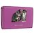Portafoglio compatto BALENCIAGA in pelle rosa argento 558208 Auth 189571M