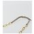 Borsa a Spalla con Catena Miu Miu in Pelle Grigio Oro Auth BA13736V Marrone D'oro - vista 8