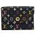 LOUIS VUITTON Multicolor Envelope Carte de Visite Case Black M66561 Auth 189659 - view 13
