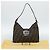 FENDI Zucca Canvas Mamma Baguette Shoulder Bag Black Brown Auth 189740V Marrone Nero - vista 12