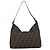 FENDI Zucca Canvas Mamma Baguette Shoulder Bag Black Brown Auth 189740V Marrone Nero - vista 2