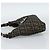 FENDI Zucca Canvas Mamma Baguette Shoulder Bag Black Brown Auth 189740V Marrone Nero - vista 3