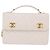 CHANEL Borsa a Catena Matelassé Double Turn Lock in Pelle di Agnello Bianca CC Auth 190079SAV Bianco D'oro - vista 13