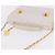 CHANEL Borsa a Catena Matelassé Double Turn Lock in Pelle di Agnello Bianca CC Auth 190079SAV Bianco D'oro - vista 14