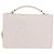CHANEL Borsa a Catena Matelassé Double Turn Lock in Pelle di Agnello Bianca CC Auth 190079SAV Bianco D'oro - vista 2