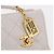 CHANEL Borsa a Catena Matelassé Double Turn Lock in Pelle di Agnello Bianca CC Auth 190079SAV Bianco D'oro - vista 23
