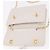 CHANEL Borsa a Catena Matelassé Double Turn Lock in Pelle di Agnello Bianca CC Auth 190079SAV Bianco D'oro - vista 24