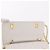 CHANEL Borsa a Catena Matelassé Double Turn Lock in Pelle di Agnello Bianca CC Auth 190079SAV Bianco D'oro - vista 25
