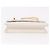 CHANEL Borsa a Catena Matelassé Double Turn Lock in Pelle di Agnello Bianca CC Auth 190079SAV Bianco D'oro - vista 5