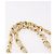 CHANEL Borsa a Catena Matelassé Double Turn Lock in Pelle di Agnello Bianca CC Auth 190079SAV Bianco D'oro - vista 8