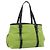Borsa Tote BOTTEGA VENETA Canvas Verde Nero 256763 Auth bs35773