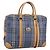 Borsa a mano Burberrys Nova Check PVC 2way Blu Oro Auth 189609 D'oro