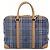 Borsa a mano Burberrys Nova Check PVC 2way Blu Oro Auth 189609 D'oro - vista 2