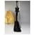 Vintage Fendi Tote aus PVC und Leder Schwarz Transparent Gold  - Ansicht 3