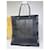 Vintage Fendi Tote aus PVC und Leder Schwarz Transparent Gold  - Ansicht 5