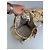 Vintage Loewe Canvas Rucksack Drawstring Cream Gold Beige - Ansicht 4