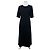 Chloé Vintage Chloe Crepe Midi Kleid Schwarz M