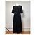 Chloé Vintage Chloe Crepe Midi Kleid Schwarz M - Ansicht 11