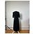 Chloé Vintage Chloe Crepe Midi Kleid Schwarz M - Ansicht 3