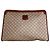 Céline Clutch Vintage Celine in Tela Beige Marrone
