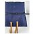 Kelly Hermès Tote in cotone vintage Hermes blu navy con tracolle in pelle tan - vista 11
