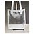 Vintage Loewe Leder-PVC-Tote-Bag Weiß Transparent Silber - Ansicht 5