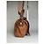Vintage Givenchy Schultertasche aus Leder mit Nieten Braun Gold - Ansicht 7
