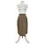 Chloé Gonna vintage Chloe in misto seta beige L