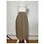 Chloé Gonna vintage Chloe in misto seta beige L - vista 12