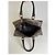 Céline Vintage Celine C Monogram Canvas Tote Beige Braun Gold Anthrazitgrau - Ansicht 3