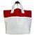 Comme Des Garcons Vintage Comme des Garçons Synthetik Tote Bag Rot Weiß