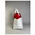 Comme Des Garcons Vintage Comme des Garçons Synthetik Tote Bag Rot Weiß - Ansicht 6