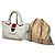 Vintage Loewe Zweifarbiger Lederhandtasche Weiß Rot Silber