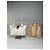Vintage Loewe Zweifarbiger Lederhandtasche Weiß Rot Silber - Ansicht 2