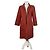 Chloé Vintage Chloe Wool Blend Coat Rust M Red