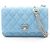 Borsa a tracolla Chanel Matelassé Denim Blu