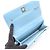 Borsa a tracolla Chanel Matelassé Denim Blu - vista 3