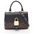 Borsa 2-Way Louis Vuitton Rocky BB Monogram Noir Marrone Nero Monogramma