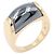 Bulgari Bvlgari Tronchetto Hämatitring Golden Marineblau