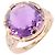 Bulgari BVLGARI Parentesi Cocktail Ring mit Amethyst und Diamant Golden Lila