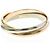 Anello Trinity Cartier in oro giallo rosa e bianco D'oro - vista 8