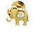Chopard Happy Diamonds Elefanten-Brosche Golden