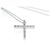 Autre Marque Collana a Croce con Diamanti Star Jewelry Argento - vista 4