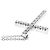 Autre Marque Collana a Croce con Diamanti Star Jewelry Argento - vista 6