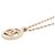 Collar Chanel Coco Mark Círculo de Falsa Perla Dorado - vista 2