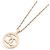 Collar Chanel Coco Mark Círculo de Falsa Perla Dorado - vista 3